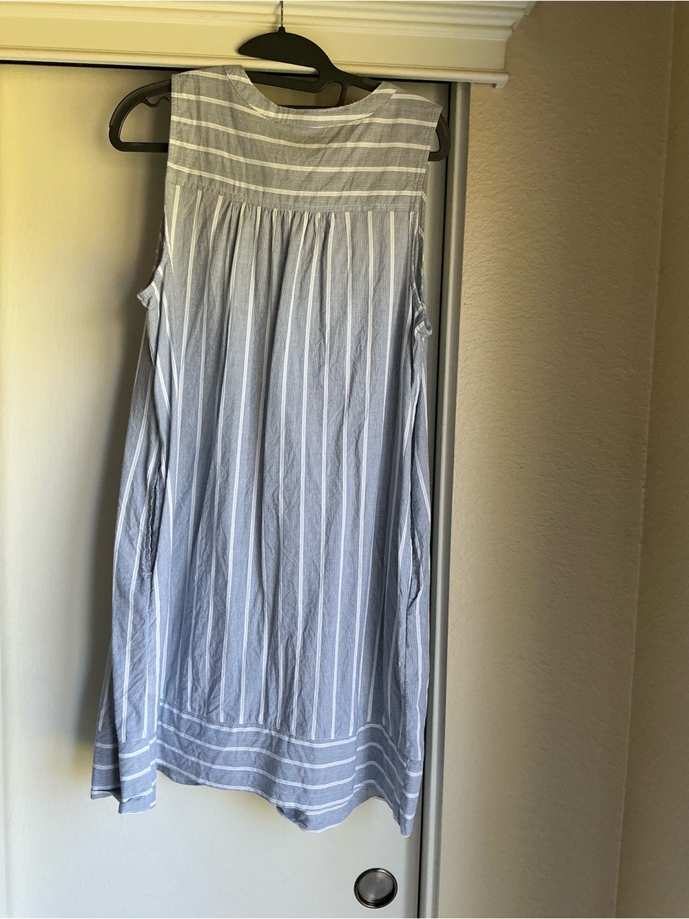Sonoma Blue and White Striped Midi Dress - Picture 2 of 3